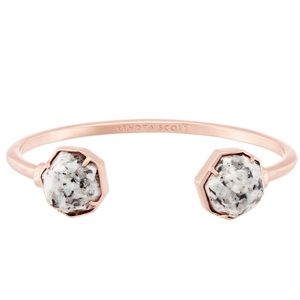 🤍🖤NWOT Kendra Scott Brinkley Cuff in Gray Granite/Rose Gold🤍🖤